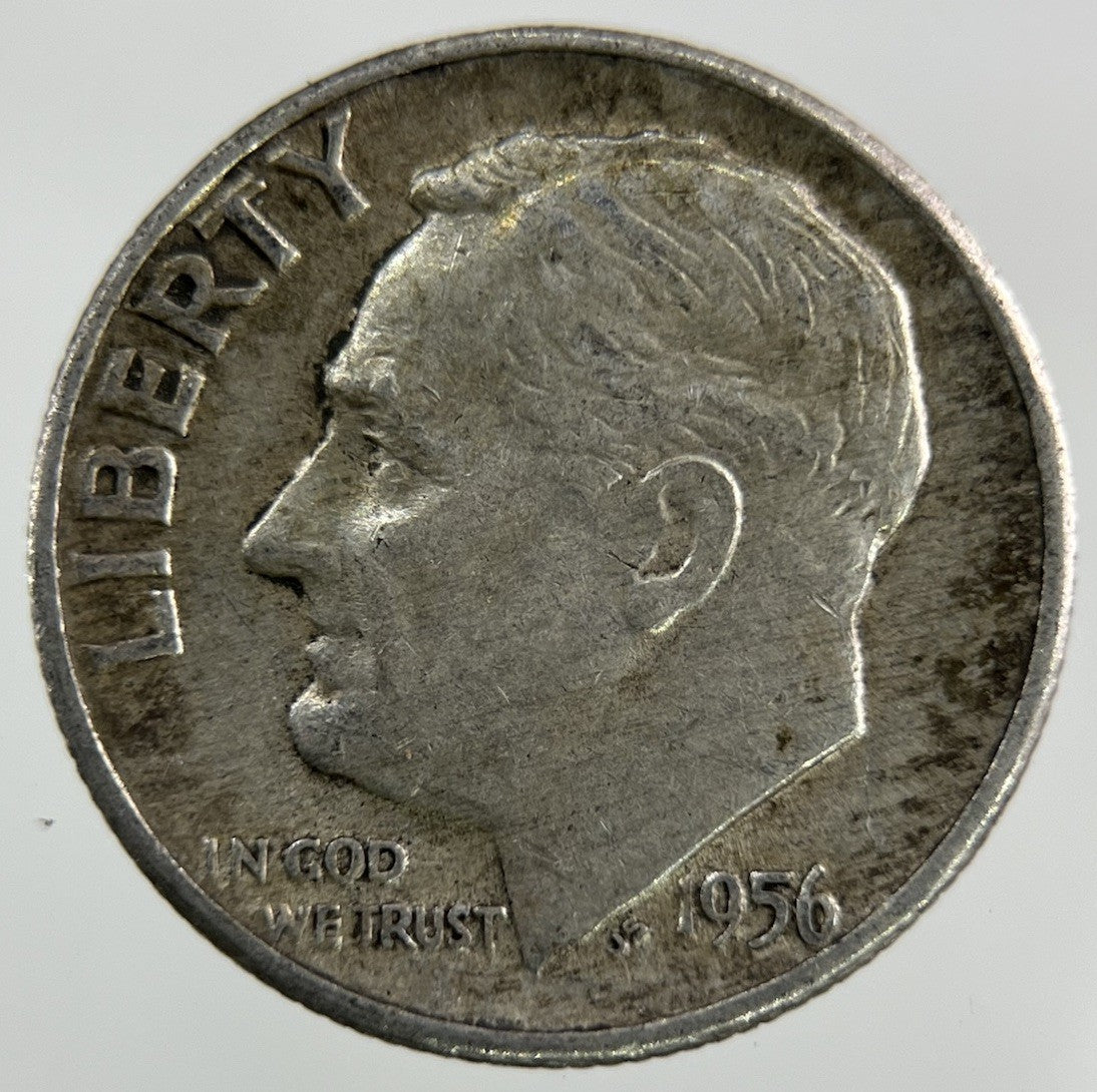1956 US USA Roosevelt Dime Silver Coin | Collectable Grade