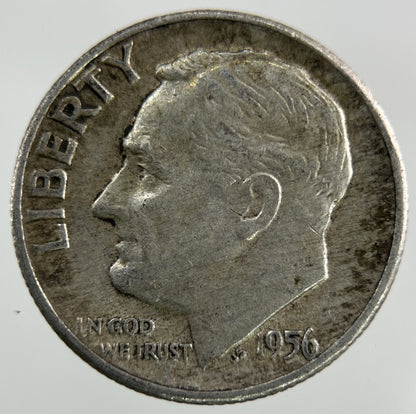 1956 US USA Roosevelt Dime Silver Coin | Collectable Grade