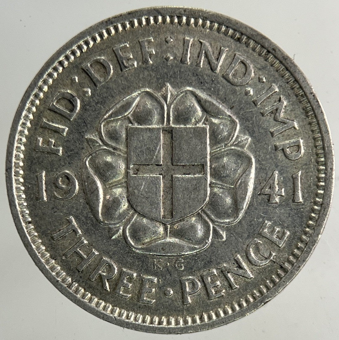 1941 George VI Threepence Silver Coin | Fine Collectable Grade