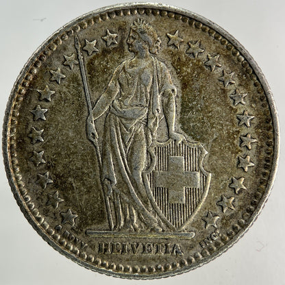 1940 Switzerland Swiss 2 Francs Silver Coin | Very High Grade