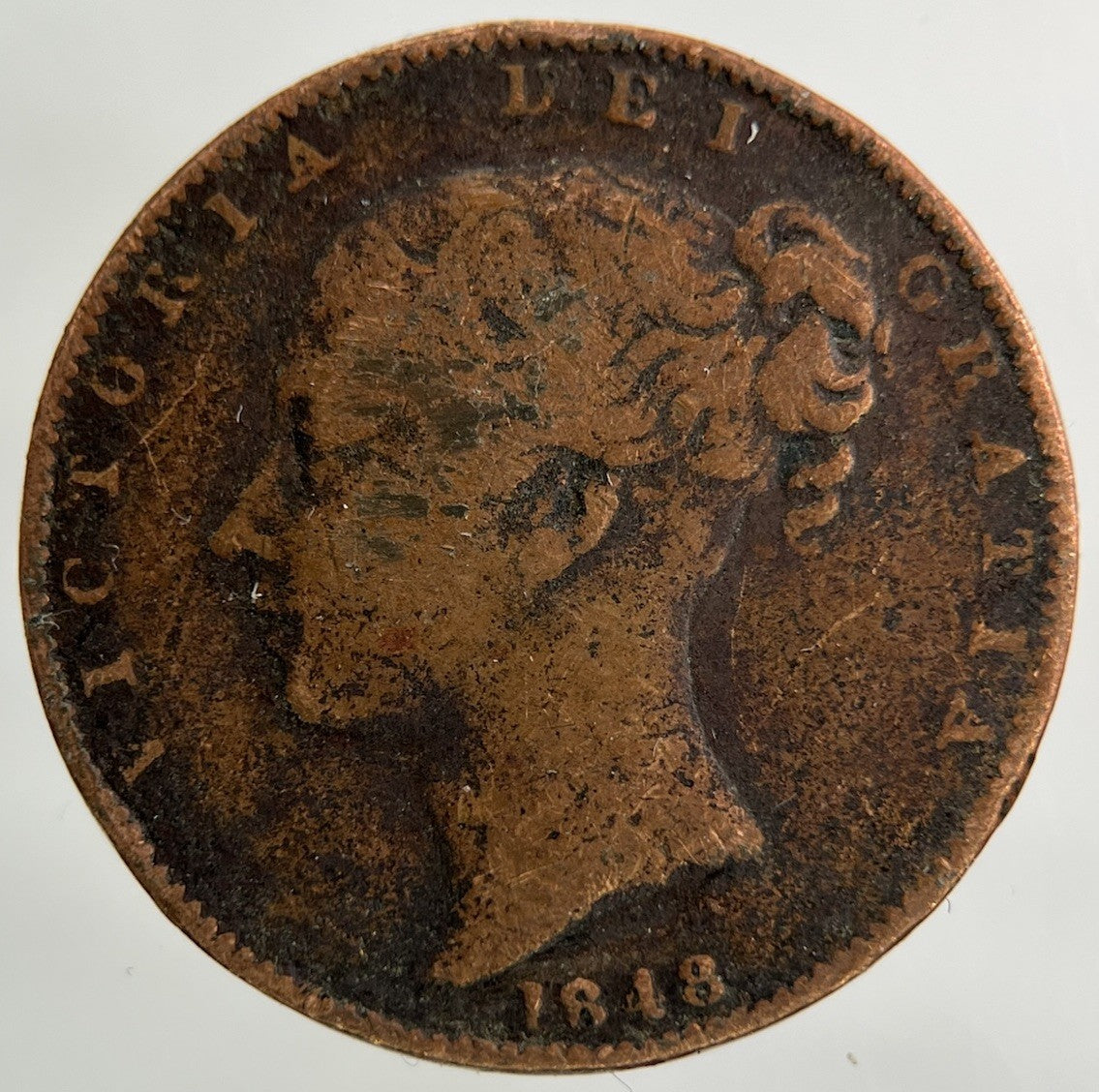 1848 Victoria Farthing Coin | Collectable Grade
