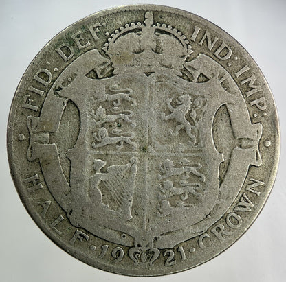 1921 George V Half - Crown Silver Coin | Collectable Grade