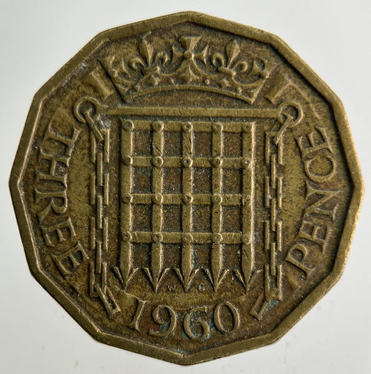 1960 Elizabeth II 2nd Brass Threepence Coin | Fine Collectable Grade