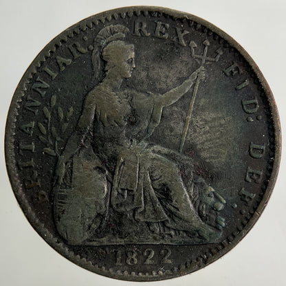1822 George IV Farthing Coin | Collectable Grade