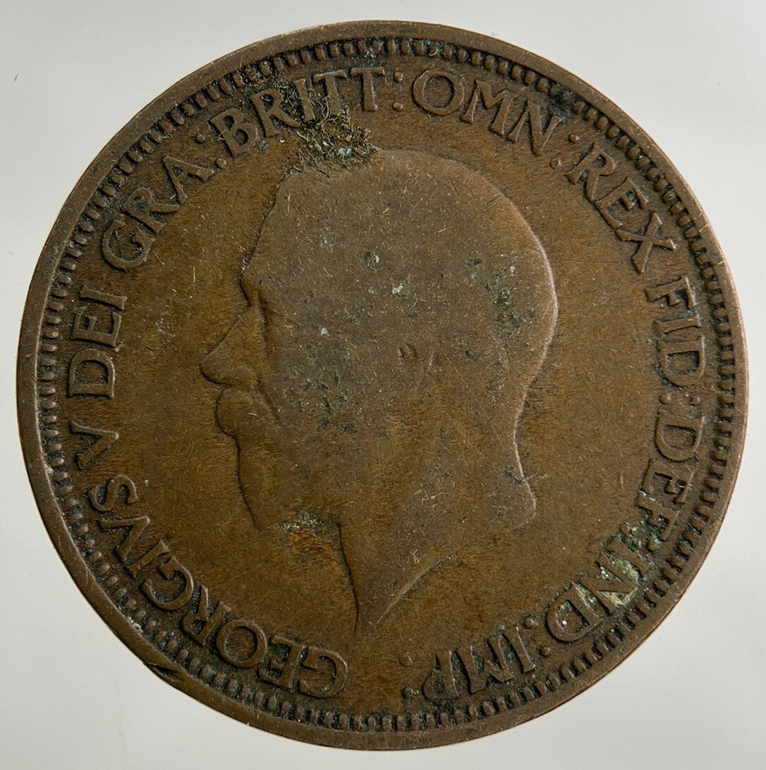 1929 George V Half - Penny Coin | Collectable Grade