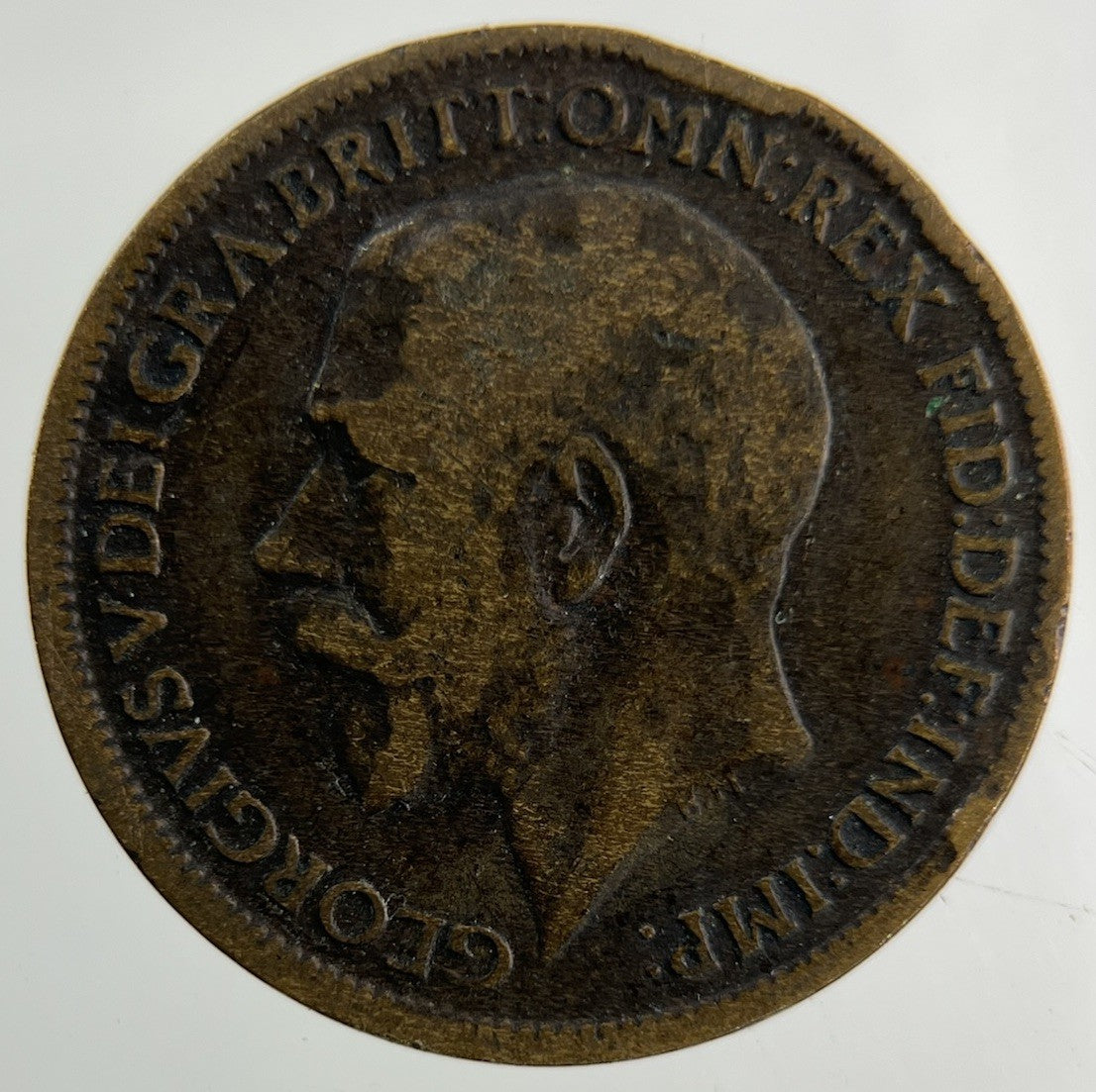 1918 George V Farthing Coin | Fair Grade