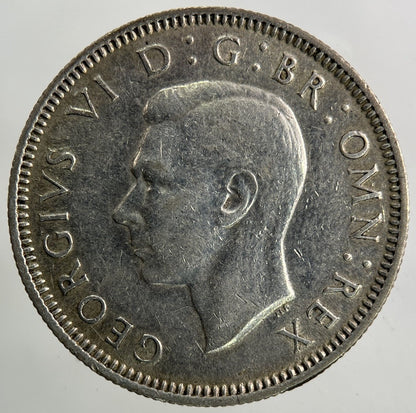 1941 George VI Shilling Silver Coin | Fine Collectable Grade