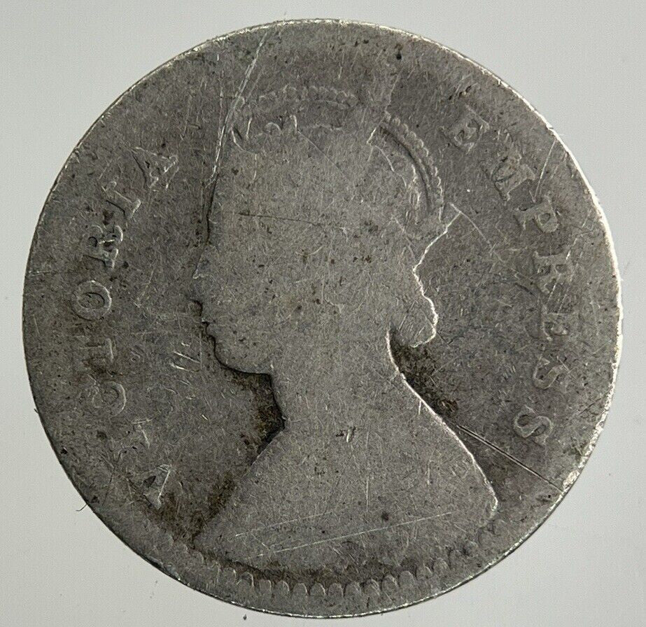 1898 India 2 Annas Silver Coin | Collectable Grade