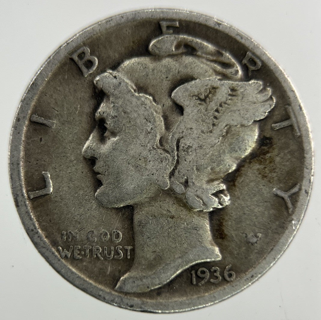 1936 US USA Mercury Dime Silver Coin | Collectable Grade