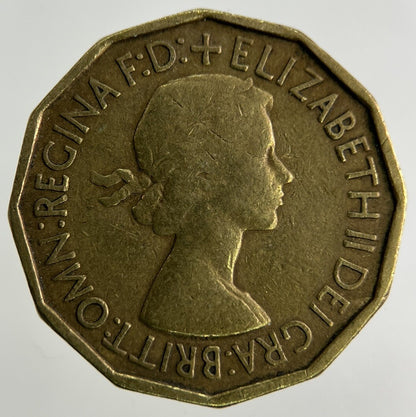 1953 Elizabeth II 2nd Brass Threepence Coin | Fine Collectable Grade