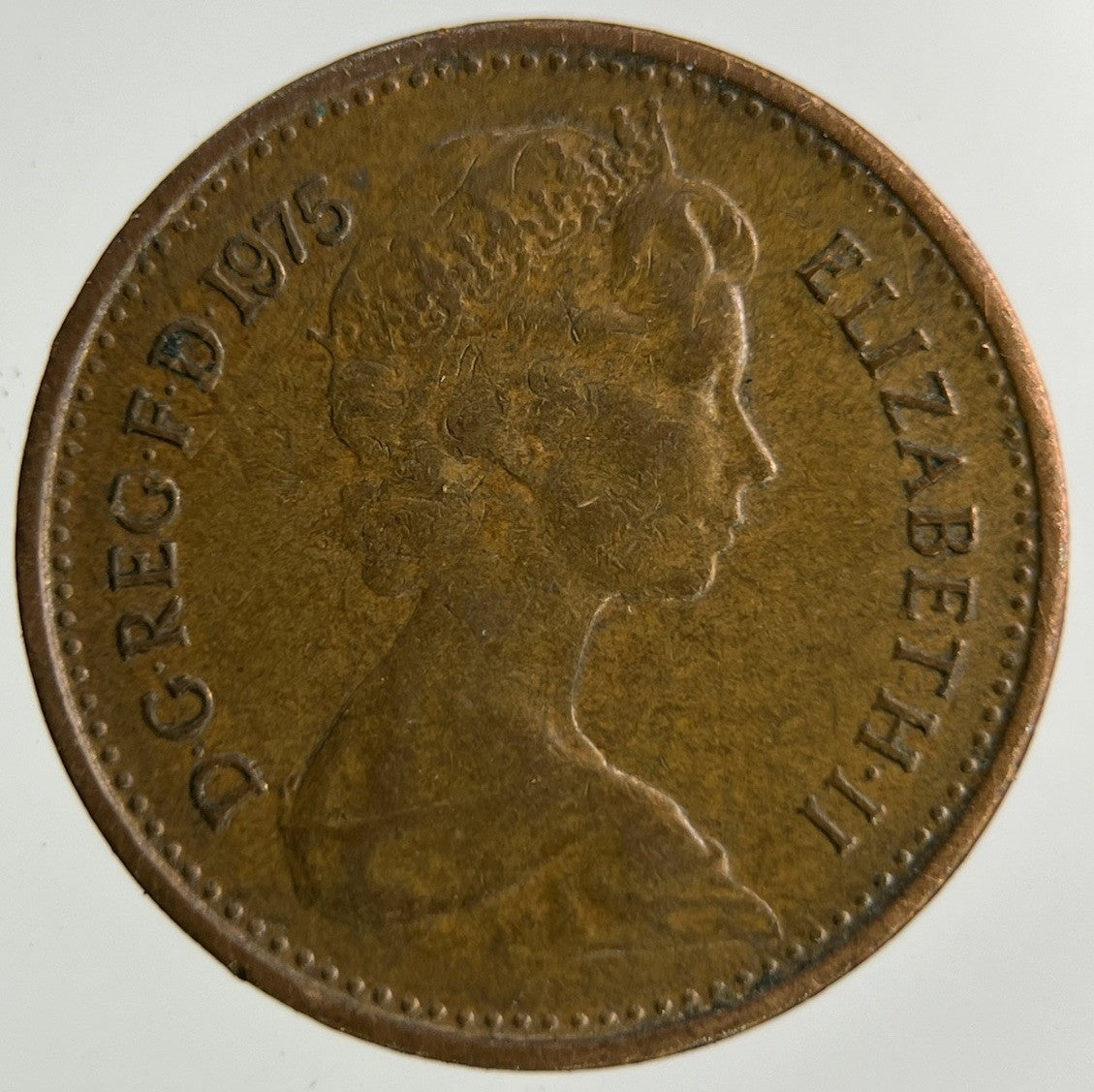 1975 Elizabeth II 2nd 1/2 Half - Penny Coin | Fine Collectable Grade