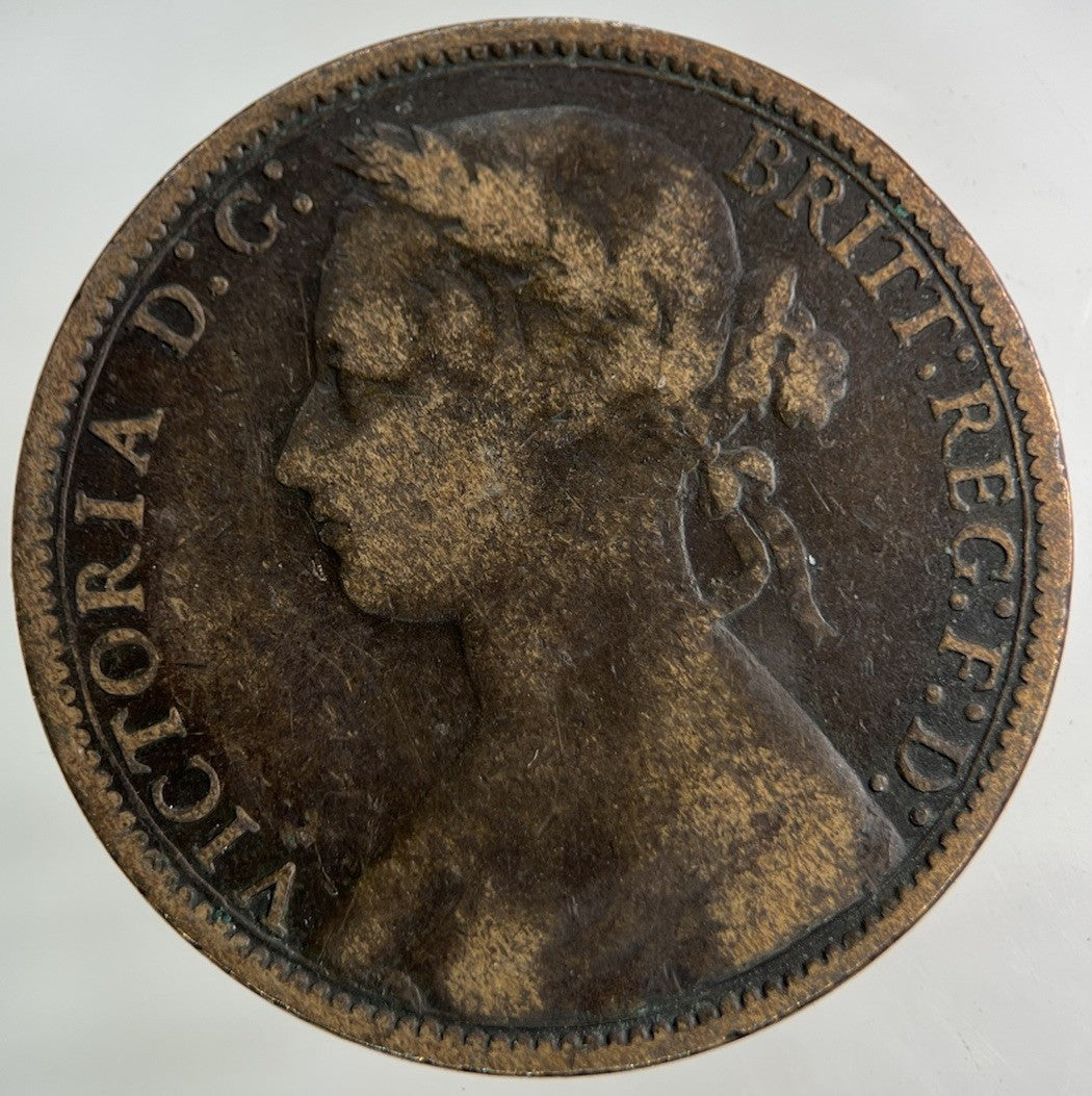 1875 Victoria One Penny Coin | Collectable Grade