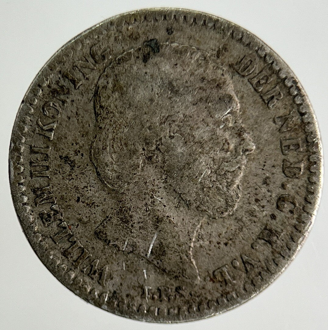 1887 Netherlands 10 Cents Silver Coin | Fine Collectable Grade