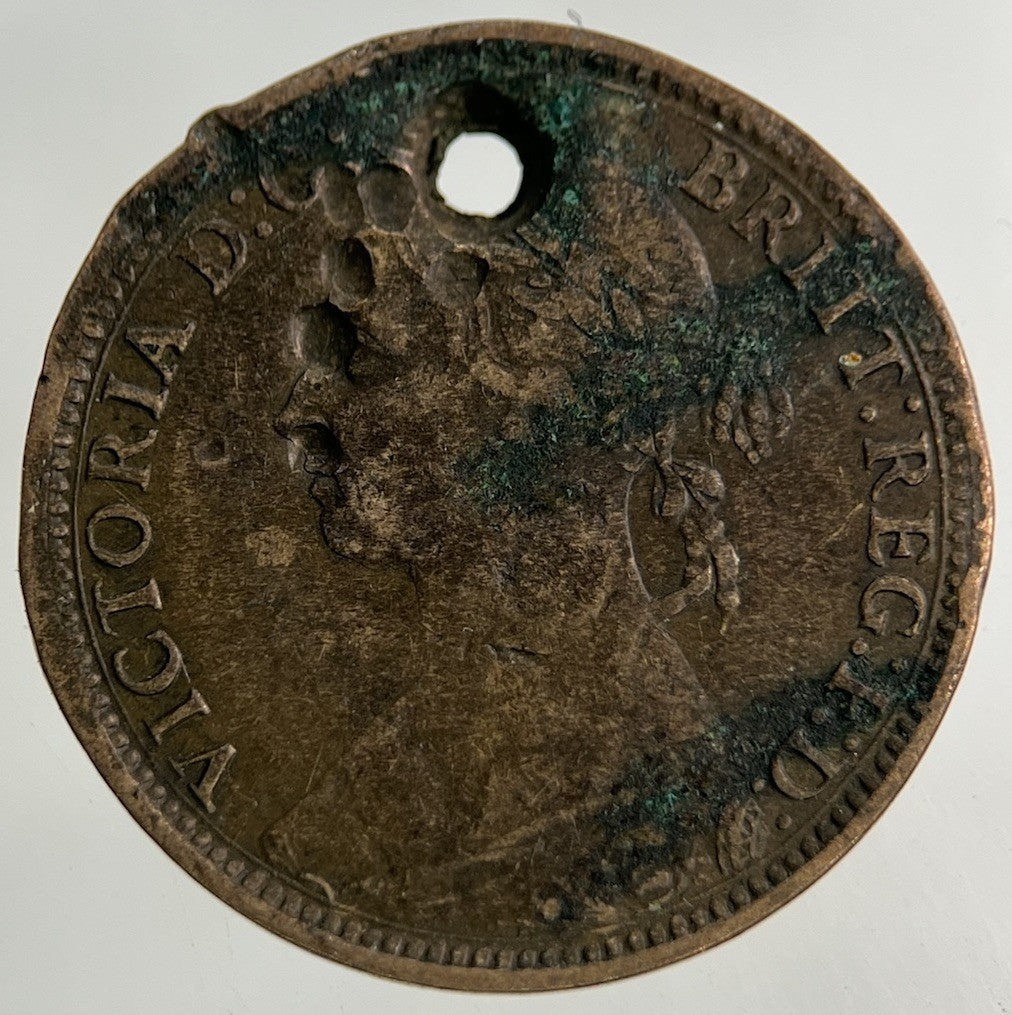 1884 Victoria Farthing Coin | Fair Grade