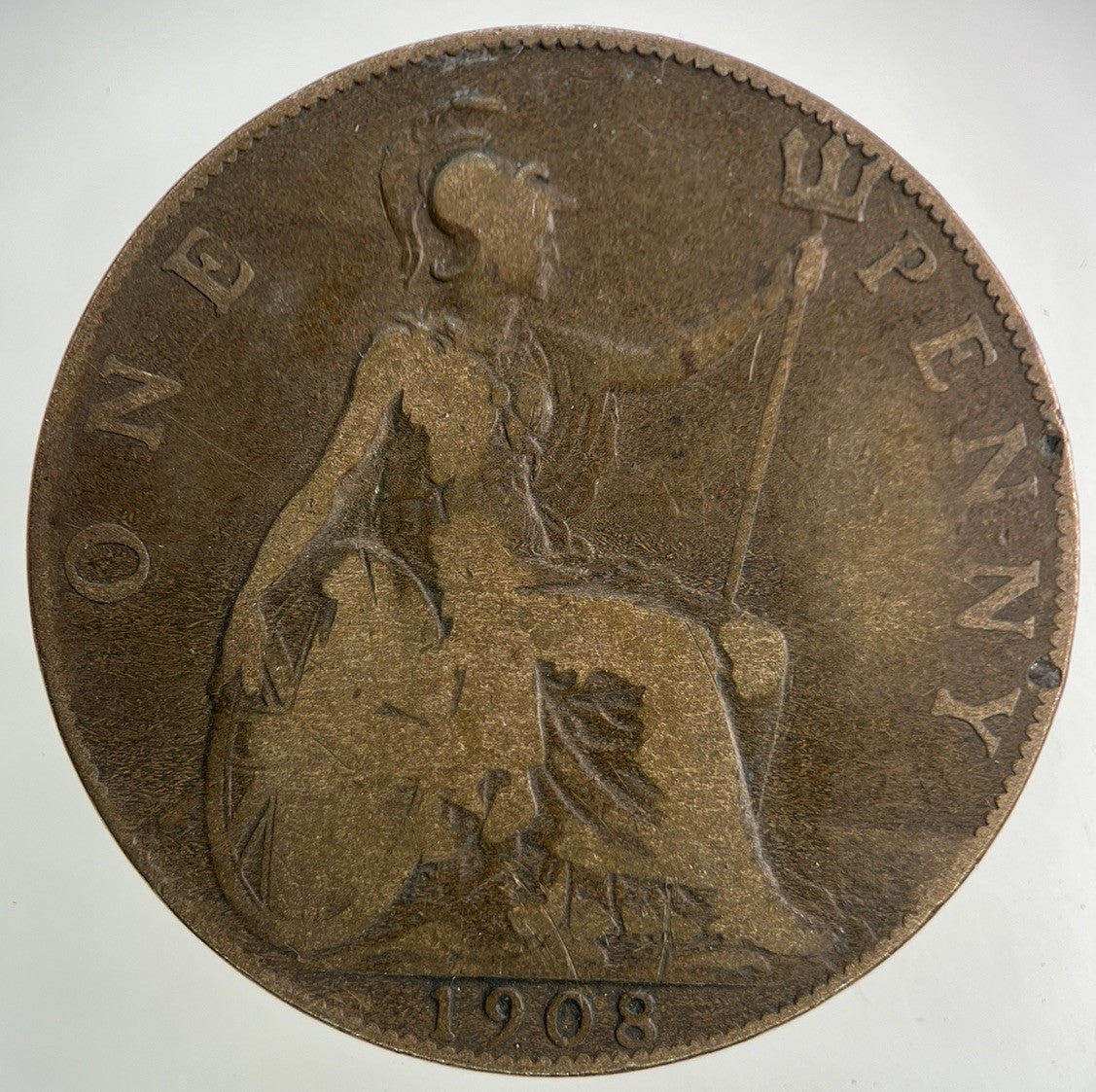 1908 Edward VII One Penny Coin | Collectable Grade