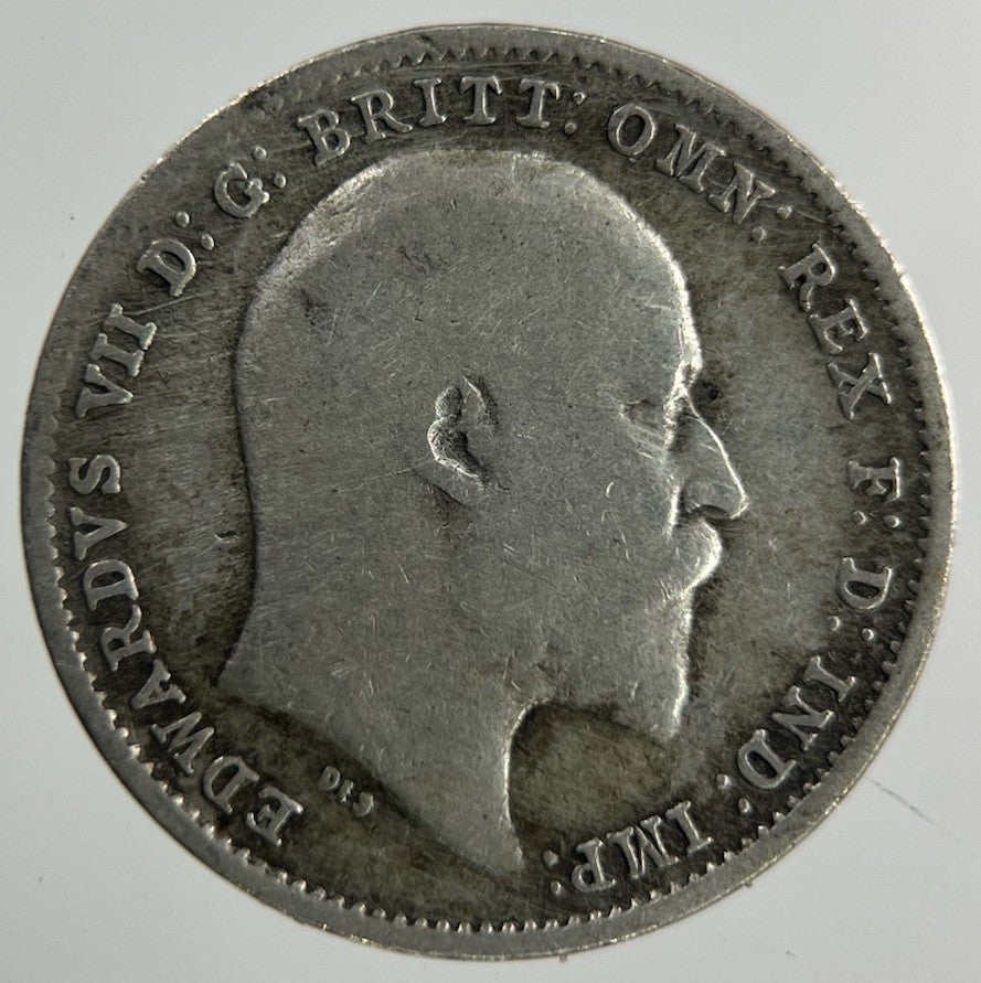 1908 Edward VII Threepence Silver Coin | Collectable Grade