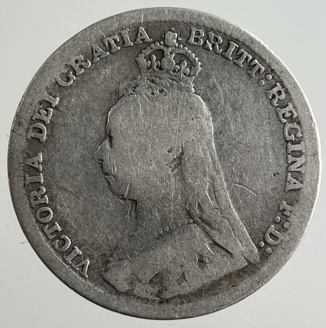 1890 Victoria Threepence Silver Coin | Collectable Grade