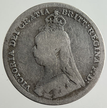 1890 Victoria Threepence Silver Coin | Collectable Grade