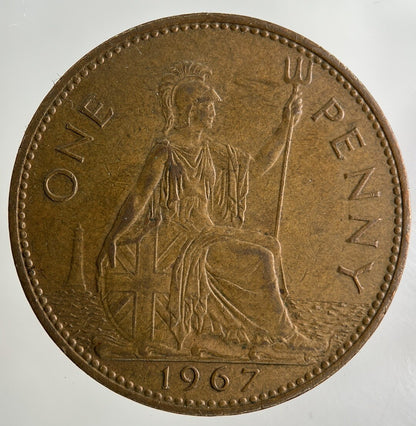 1967 Elizabeth II 2nd One Penny Coin | Fine Collectable Grade