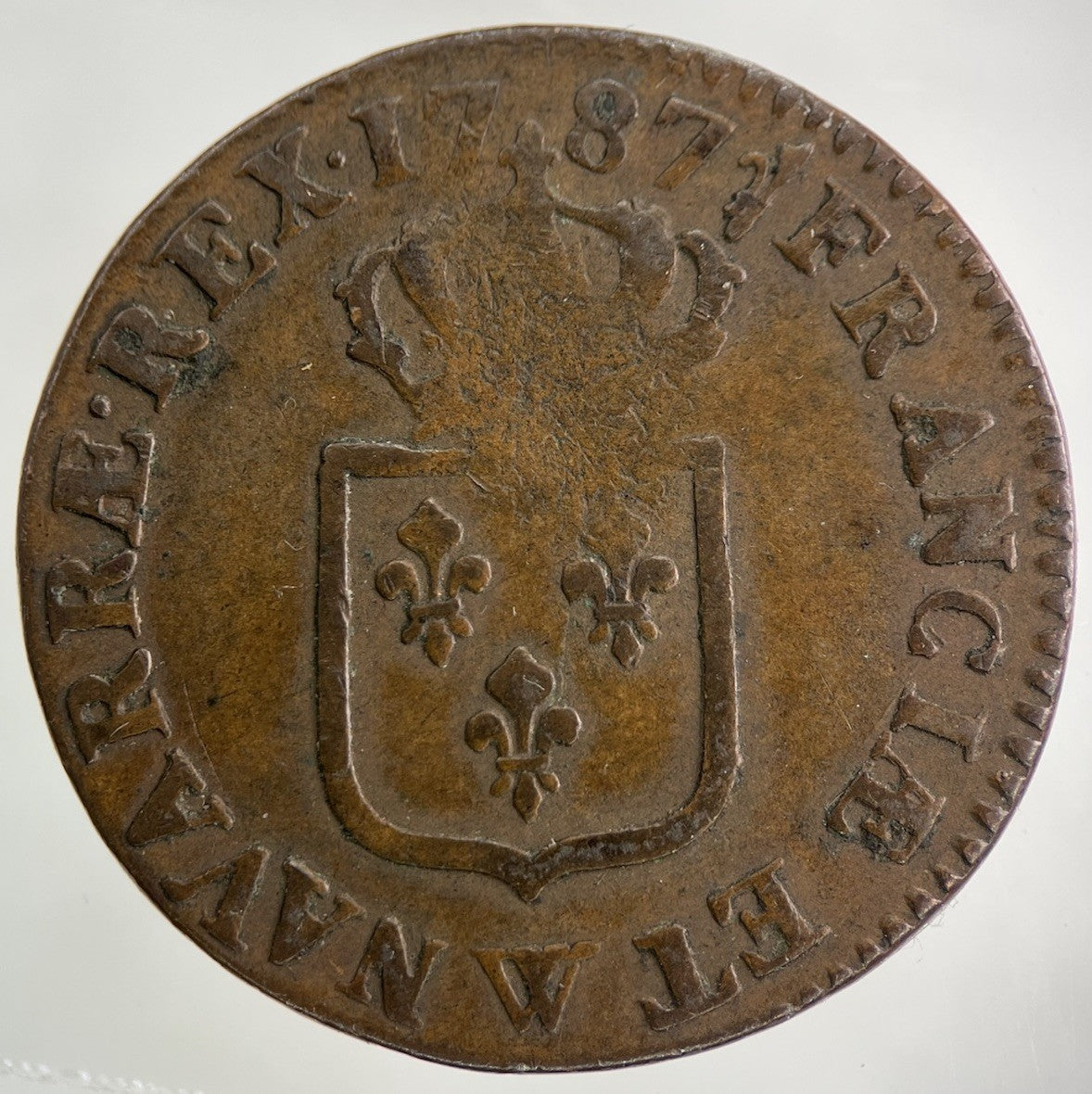 1787 France 1 Sol Coin | Fine Collectable Grade