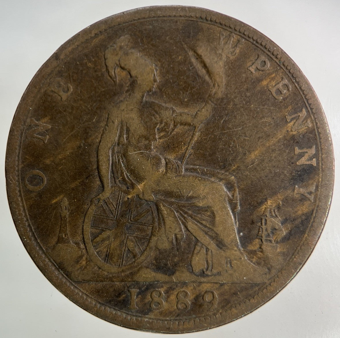 1889 Victoria One Penny Coin | Collectable Grade