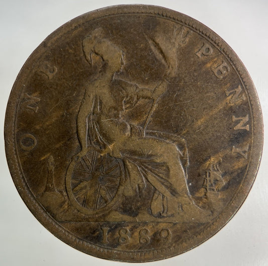 1889 Victoria One Penny Coin | Collectable Grade