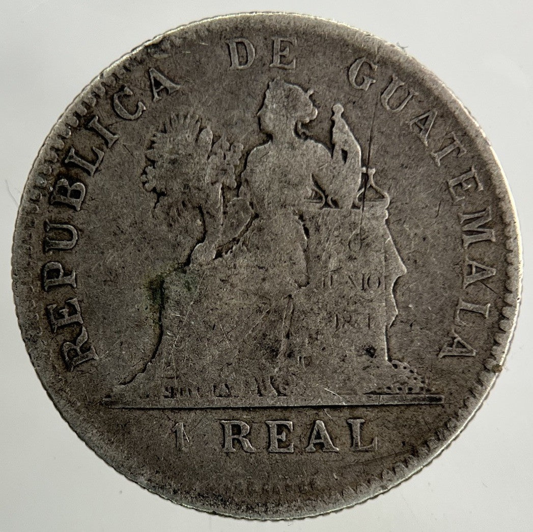 1894 Guatemala 1 Real Silver Coin | Collectable Grade