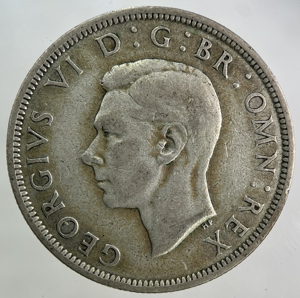 1942 George VI Half - Crown Silver Coin | Fine Collectable Grade
