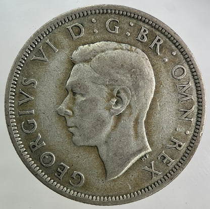 1942 George VI Half - Crown Silver Coin | Fine Collectable Grade