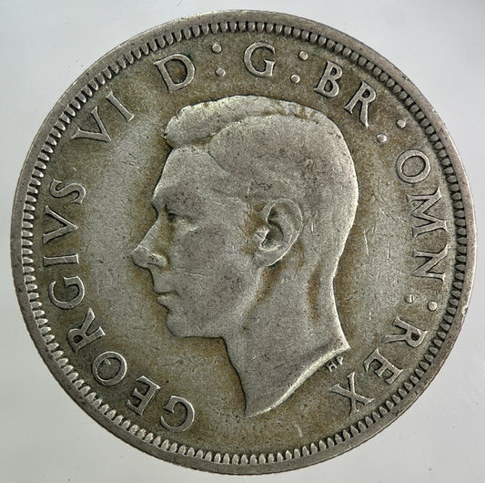 1942 George VI Half - Crown Silver Coin | Fine Collectable Grade