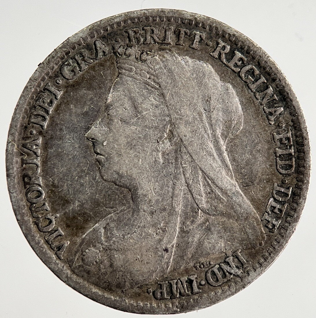 1897 Victoria Threepence Silver Coin | Fine Collectable Grade | a8487