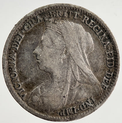 1897 Victoria Threepence Silver Coin | Fine Collectable Grade | a8487