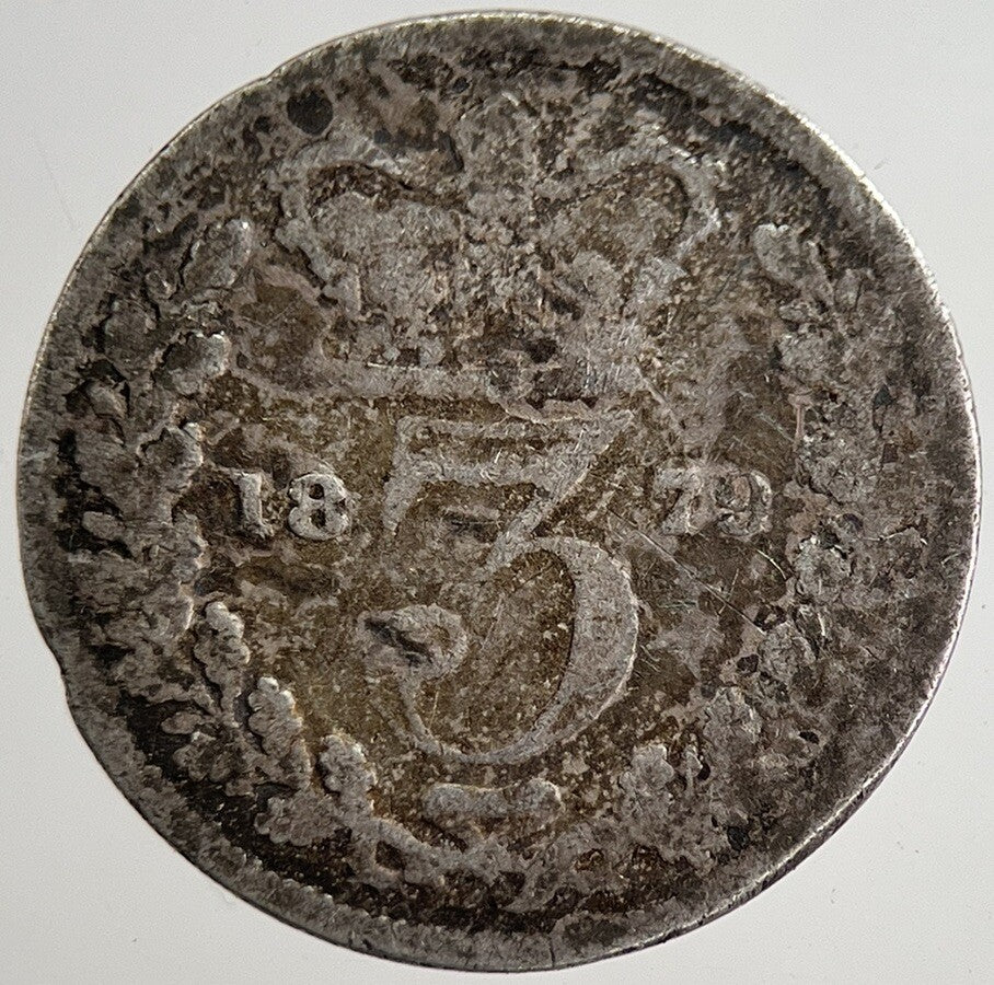 1879 Victoria Threepence Silver Coin | Collectable Grade | a8813