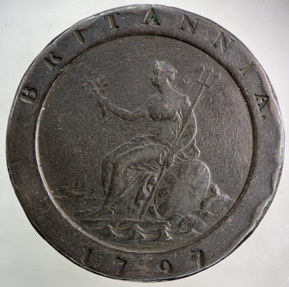 1797 George III 3rd Cartwheel Two - Pence Coin | Collectable Grade