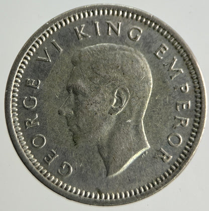 1937 New Zealand Threepence Silver Coin | Fine Collectable Grade