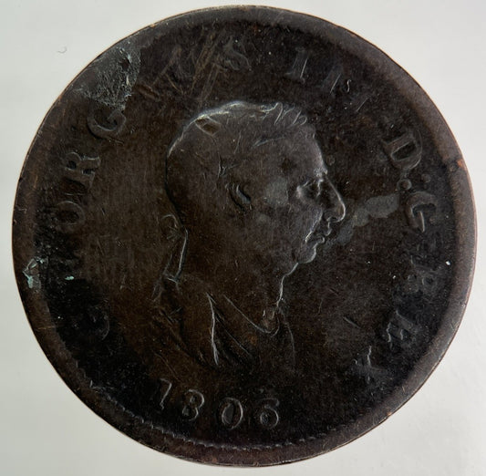 1806 George III 3rd Half - Penny Coin | Collectable Grade