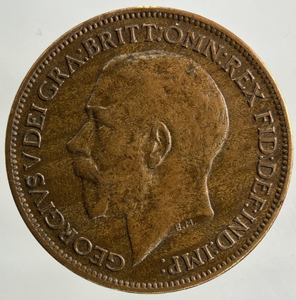 1921 George V Farthing Coin | Fine Collectable Grade