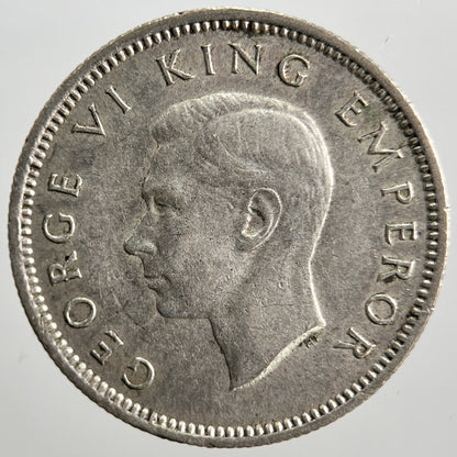 1946 New Zealand Sixpence Coin | Very High Grade