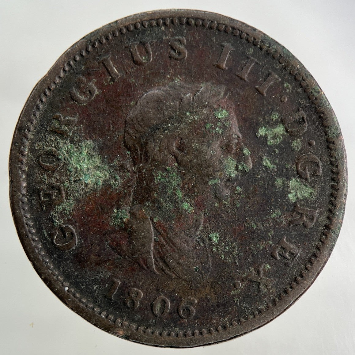 1806 George III 3rd Half - Penny Coin | Fine Collectable Grade