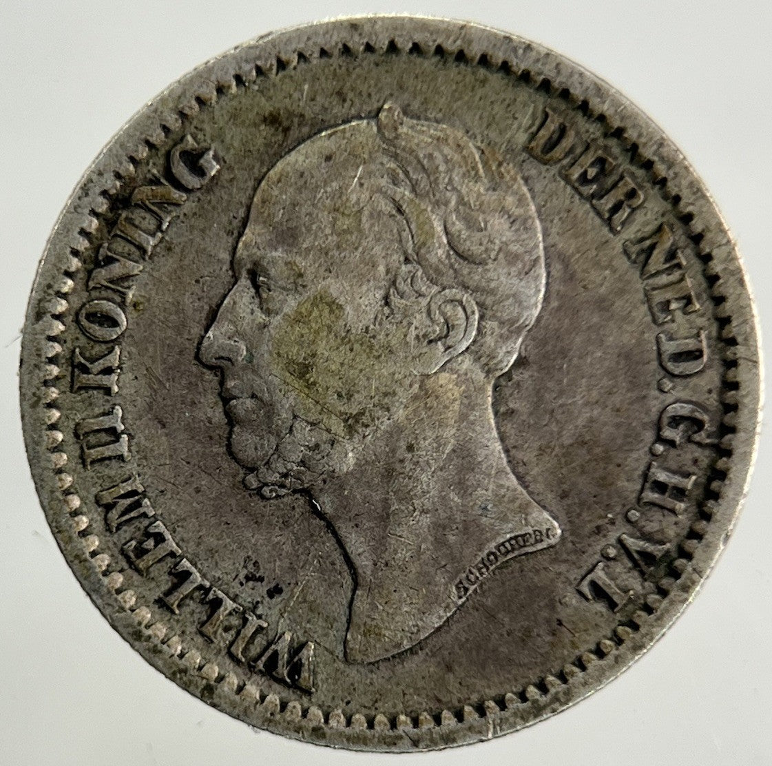1849 Netherlands 10 Cents Silver Coin | Fine Collectable Grade