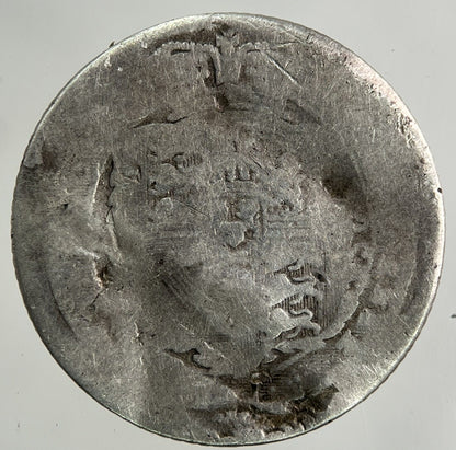 1817 George III 3rd Sixpence Silver Coin | Fair Grade
