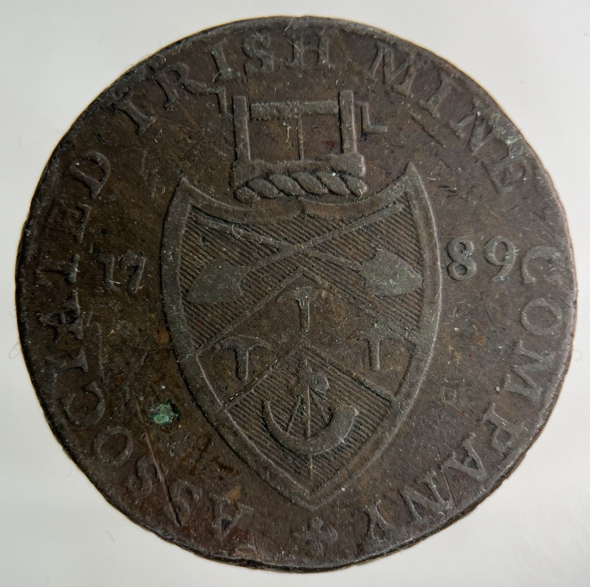 1789 British Cronebane Irish Mine Half - Penny Coin | Collectable Grade