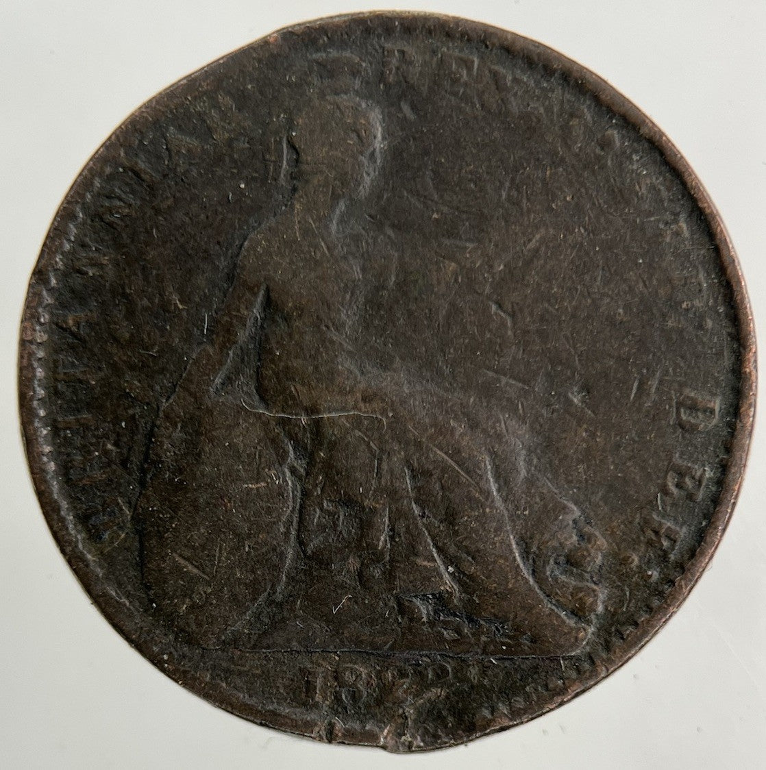 1822 George IV Farthing Coin | Fair Grade