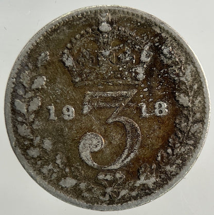 1918 George V Threepence Silver Coin | Collectable Grade