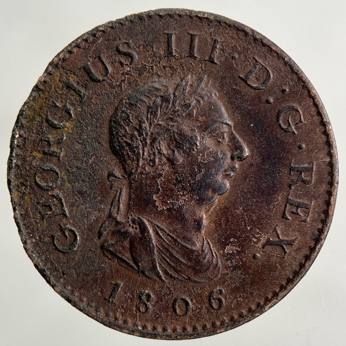 1806 George III 3rd Farthing Coin | Very High Grade