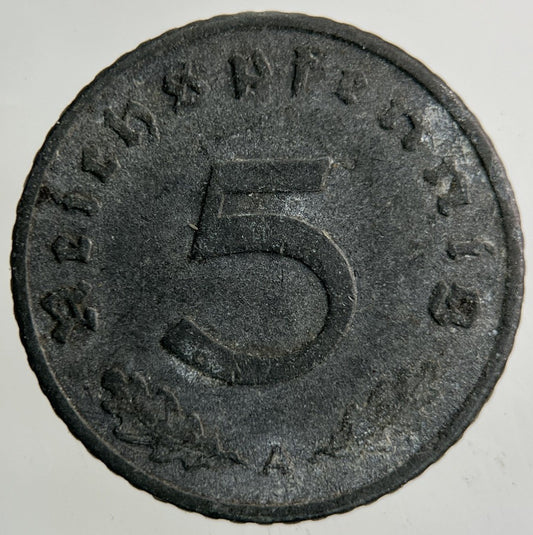 1941 Germany German Nazi 5 Pfennig Coin | Collectable Grade