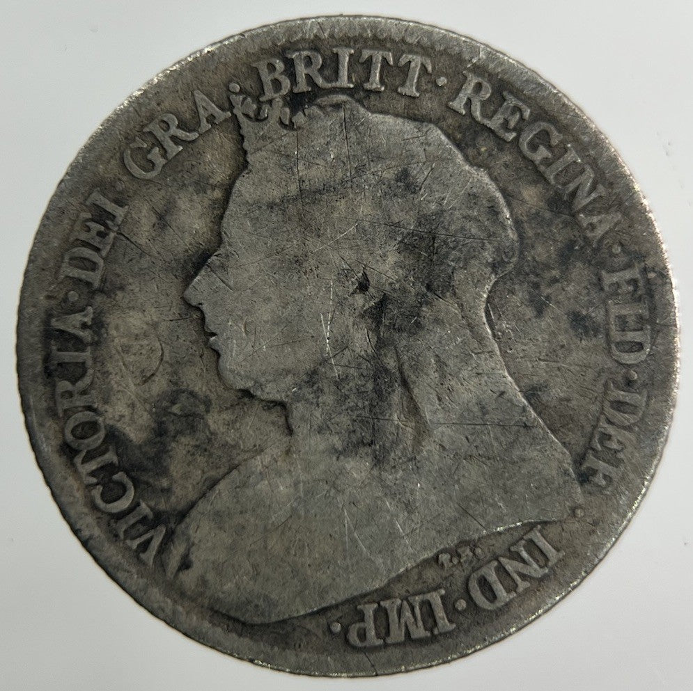 1895 Victoria Sixpence Silver Coin | Fair Grade