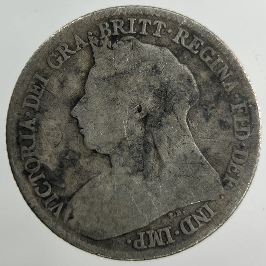 1895 Victoria Sixpence Silver Coin | Fair Grade