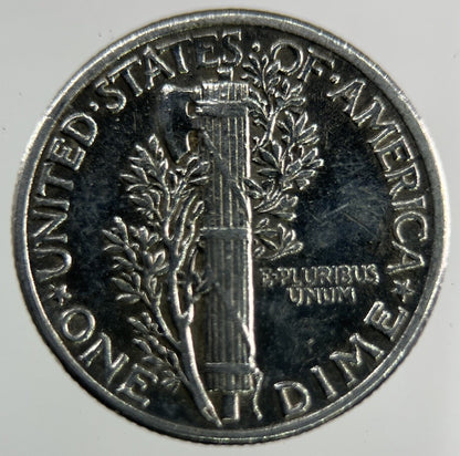 1943 US USA Mercury Dime Silver Coin | Fine Collectable Grade