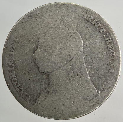 1891 Victoria Shilling Silver Coin | Fair Grade